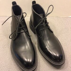 Joseph Abboud Size 10.5 High Back Black Dress Shoes